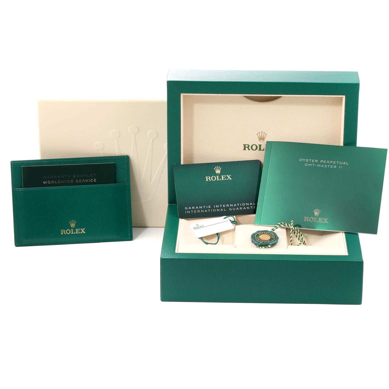 Rolex GMT Master II Stahl Rose Gold Herrenuhr 126711 Box Karte 9