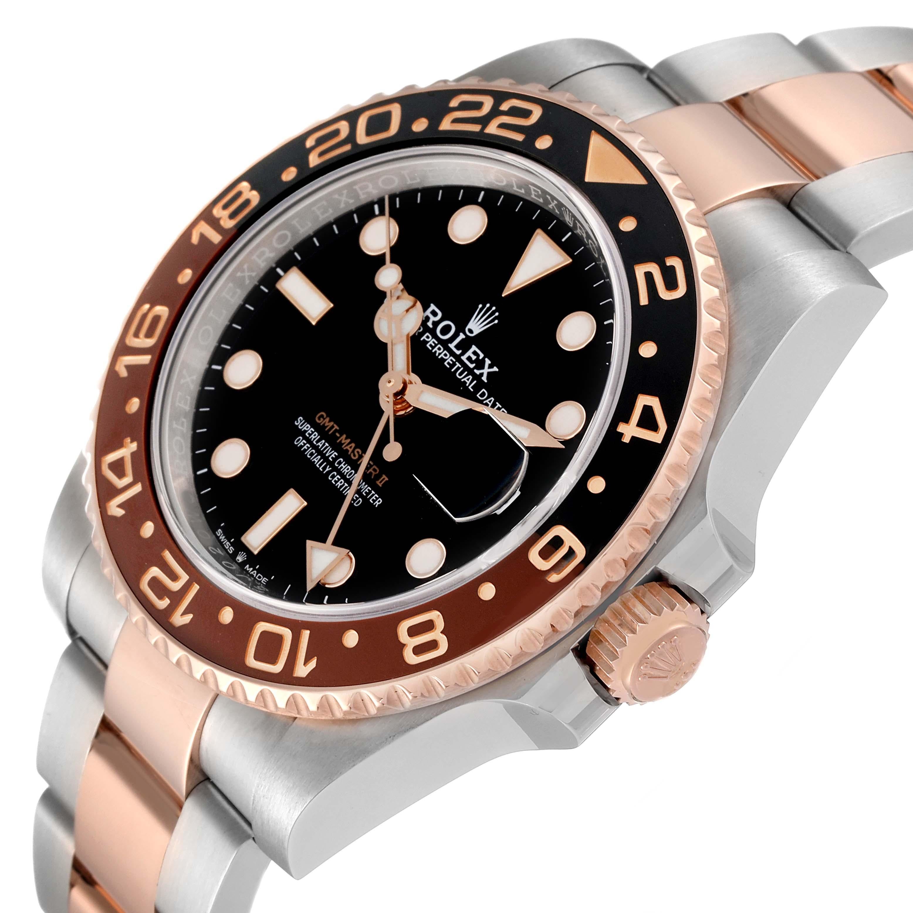 Rolex GMT Master II Stahl Rose Gold Herrenuhr 126711 Box Karte 2