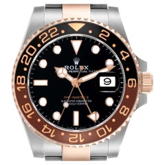 Rolex GMT Master II Steel Rose Gold Mens Watch 126711 Box Card