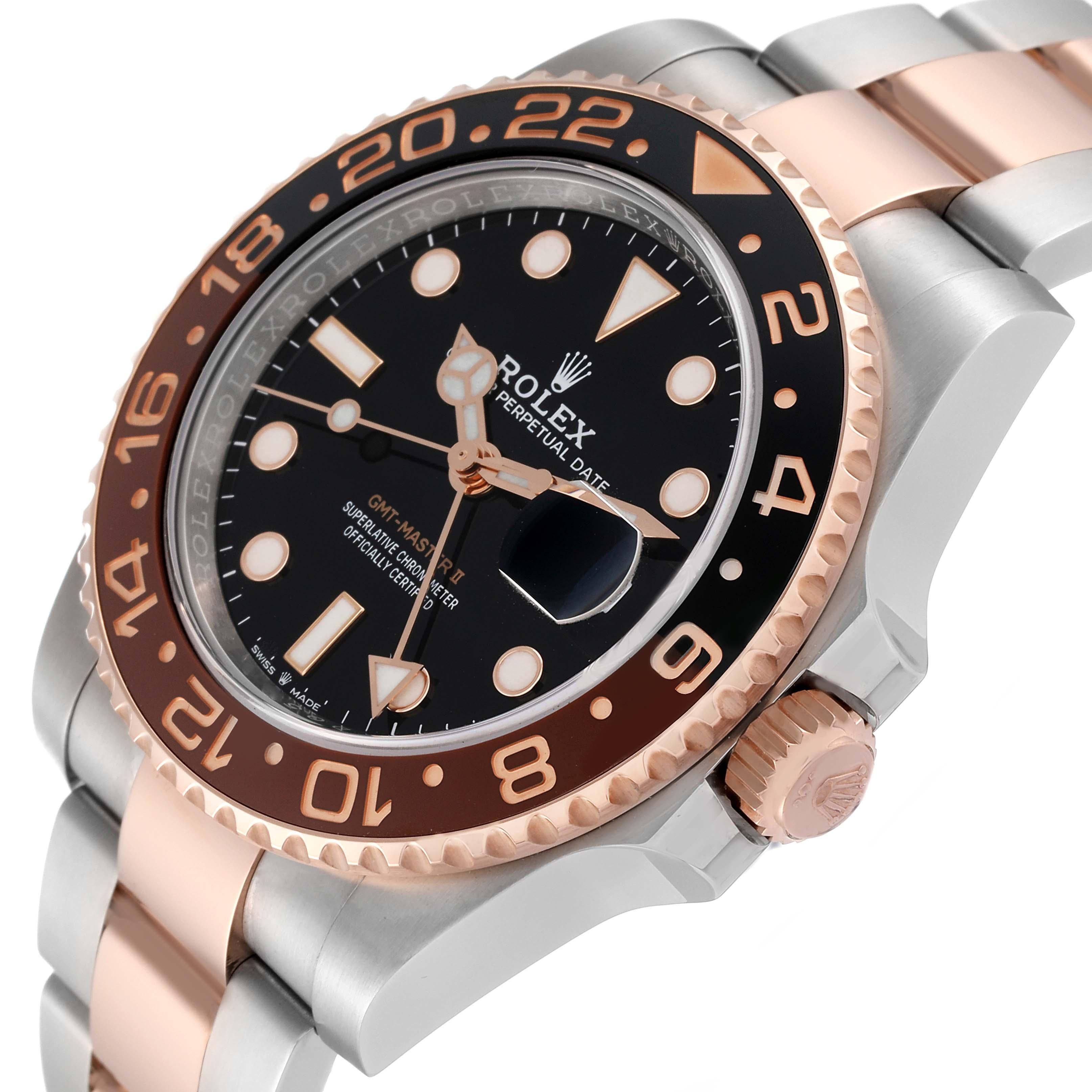 Men's Rolex GMT Master II Steel Rose Gold Mens Watch 126711 Unworn