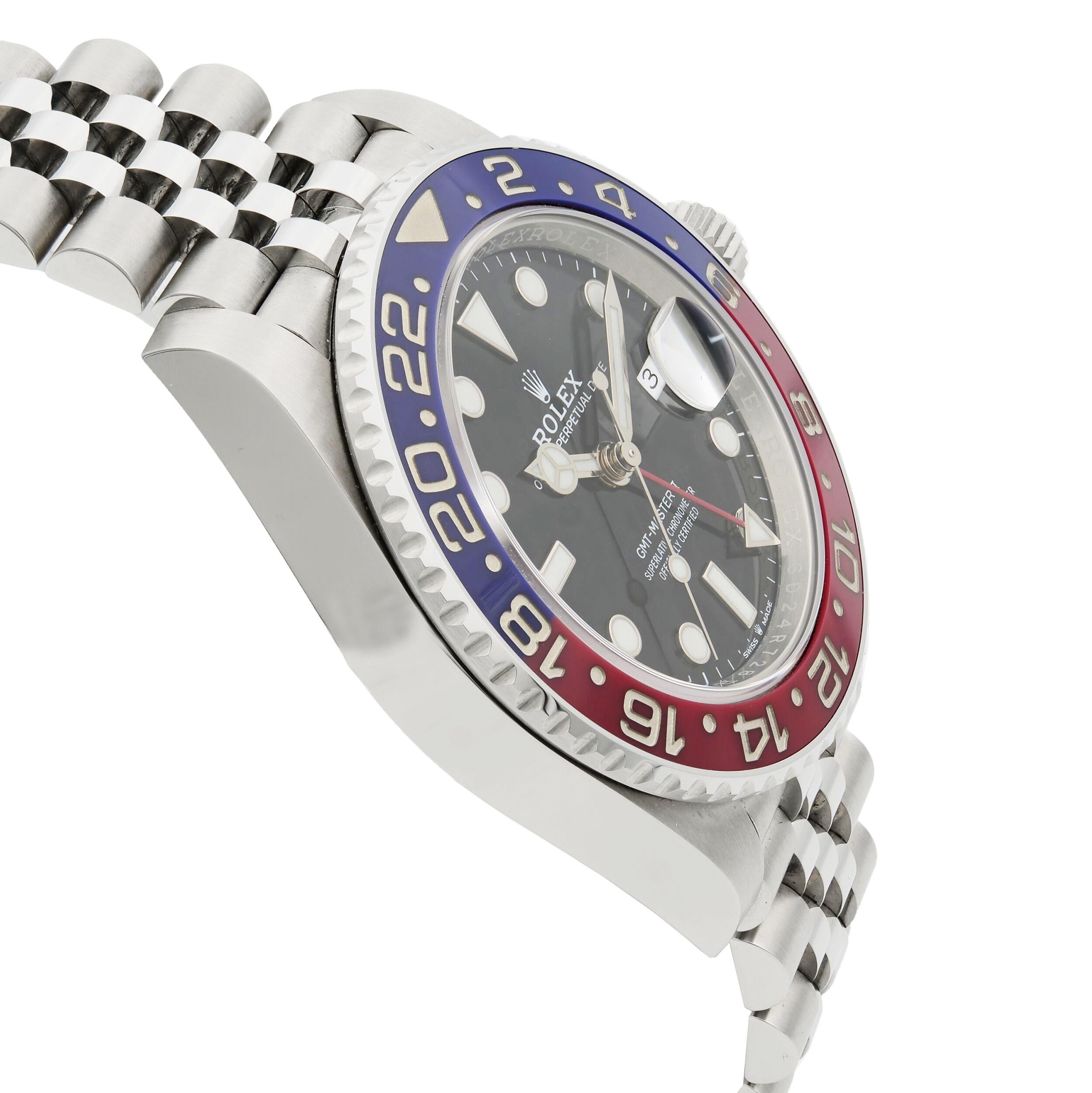 Rolex GMT-Master II Steel Two Tone Pepsi Bezel Automatic Men's Watch 126710BLRO 1