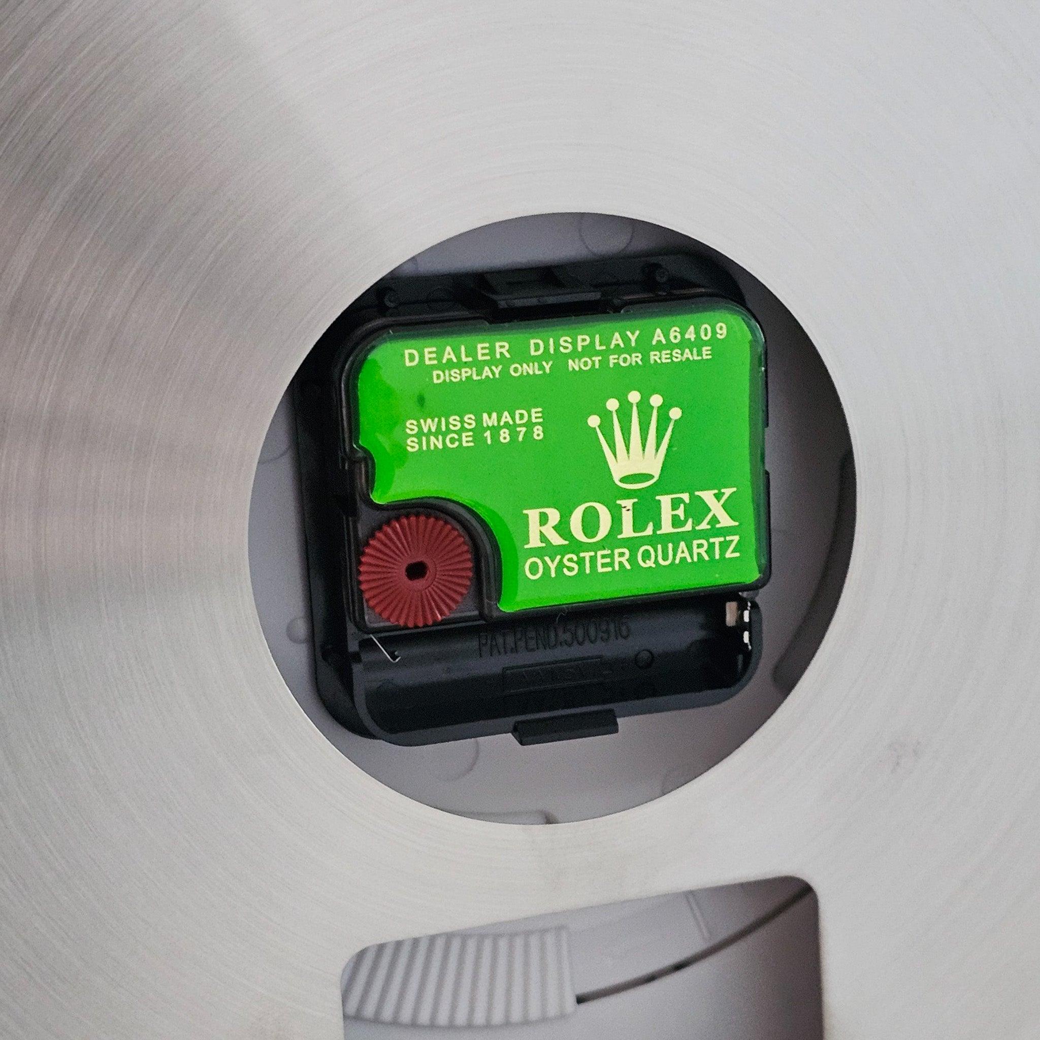 Rolex GMT MASTER II Store Display Wall Clock in Stainless Steel And Enamel 1