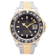 Rolex GMT-Master II Two-Tone 18k Gold and Steel Automatic Men's Watch Ref 16713