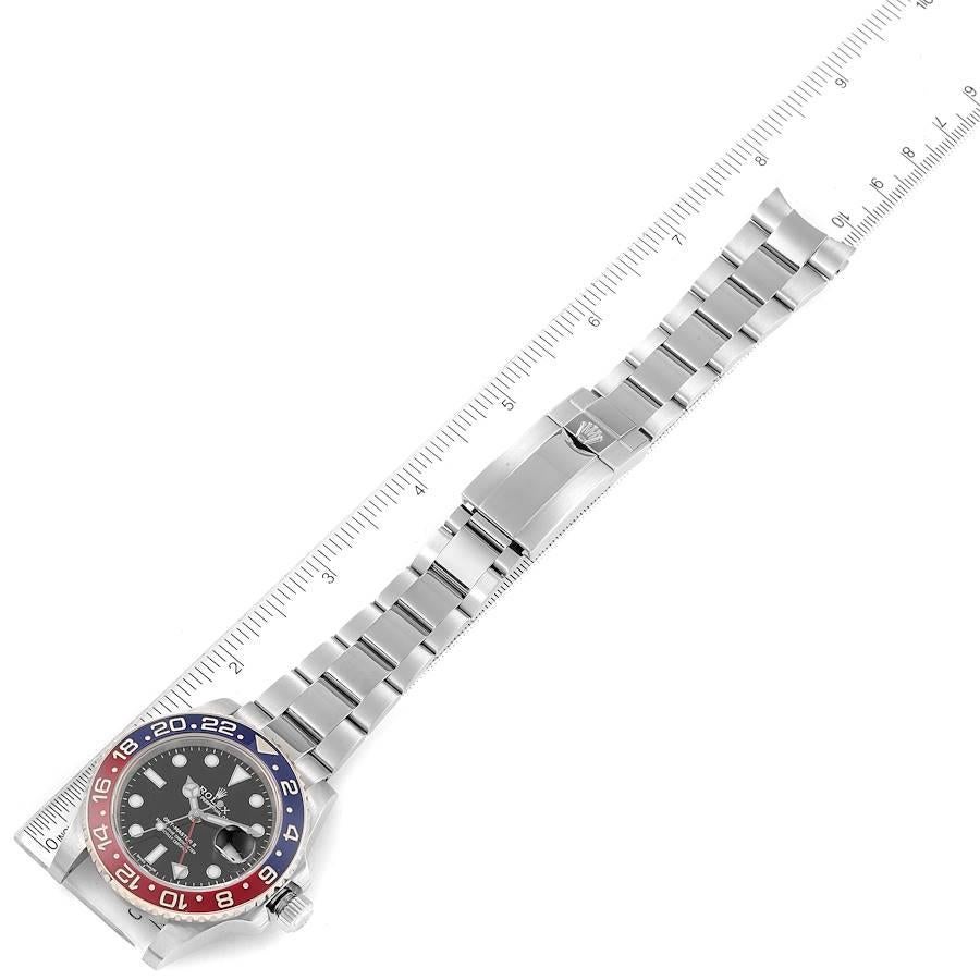 Rolex Montre pour hommes GMT Master II en or blanc avec lunette Pepsi 116719 en vente 3