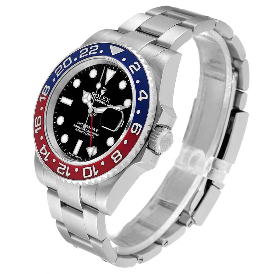 Rolex GMT Master II Weißgold Herrenuhr mit Pepsi-Lünette 116719 im Zustand „Hervorragend“ im Angebot in Atlanta, GA