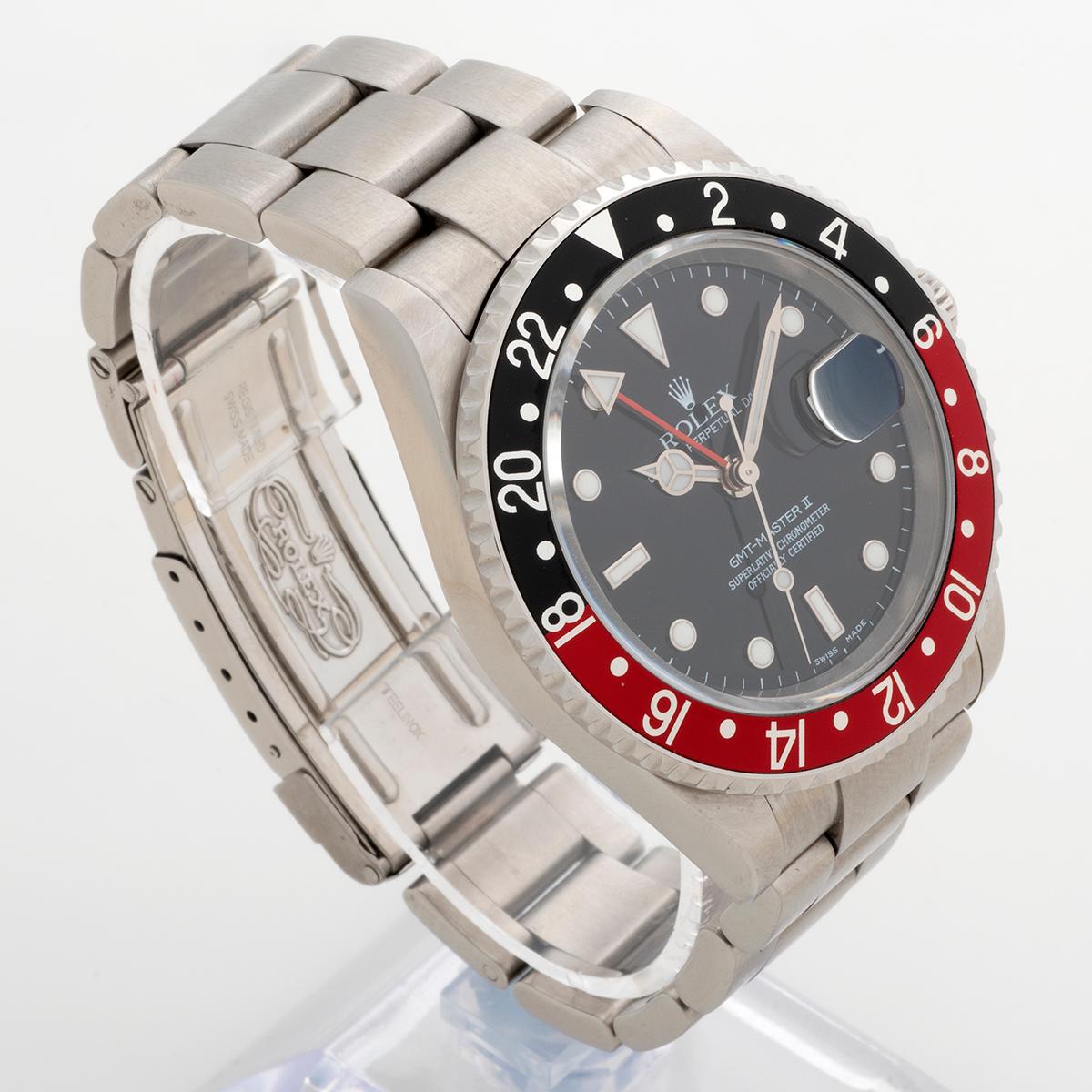 Reloj de pulsera Rolex GMT Master II Ref 16710. Bisel 