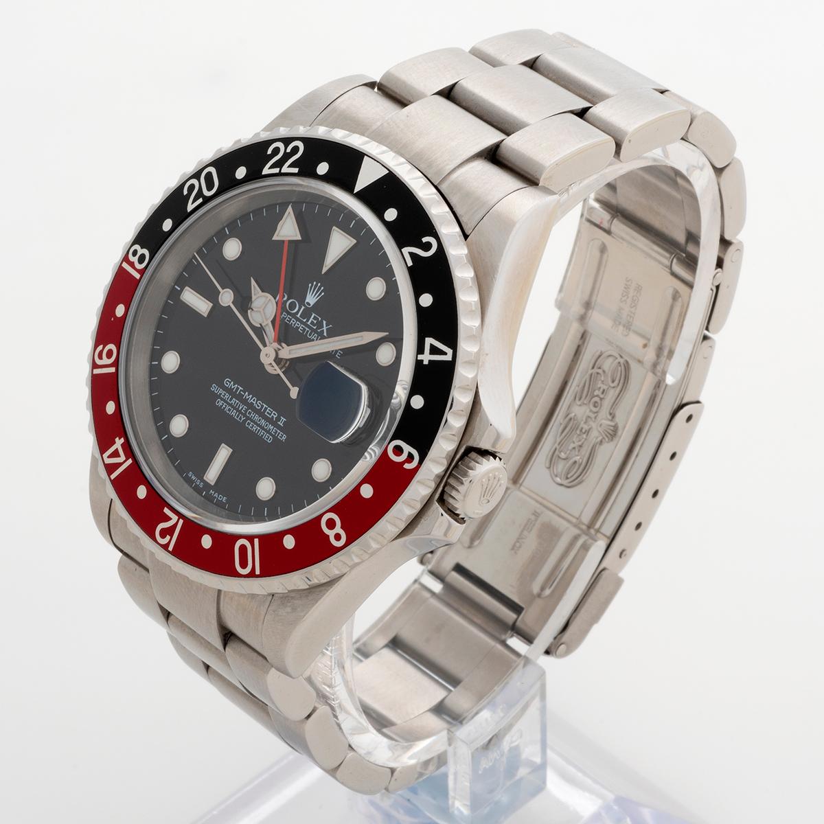 Femenino o masculino Reloj de pulsera Rolex GMT Master II Ref 16710. Bisel 