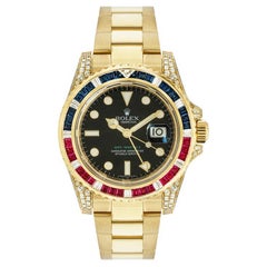 Rolex GMT-Master II Oro Amarillo Esfera Negra 116758SARU