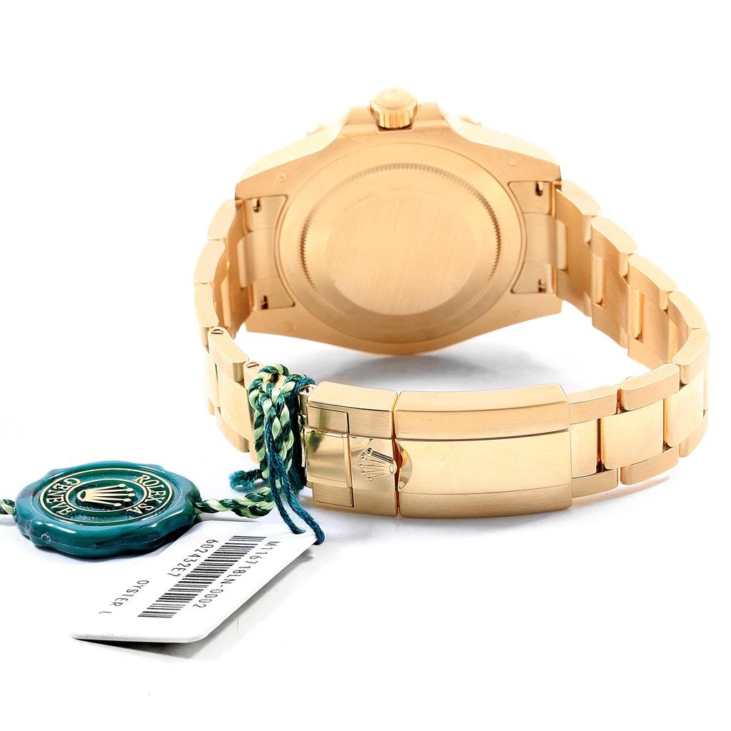 Rolex GMT Master II Yellow Gold Green Dial Men's Watch 116718 Unworn 2