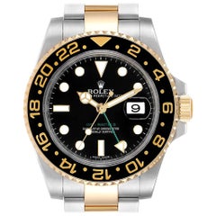 Rolex GMT Master II Yellow Gold Steel Automatic Men's Watch 116713