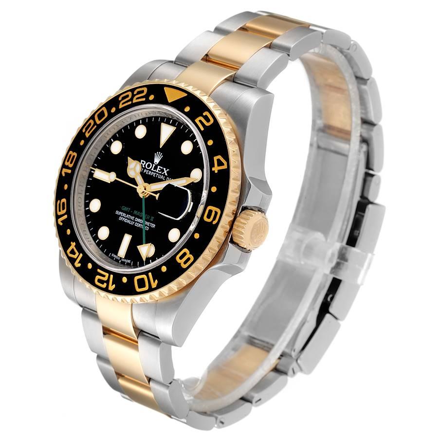 rolex noir et dore