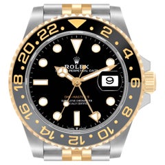 Rolex GMT Master II Oro Giallo Acciaio Lunetta Grigia Orologio Uomo 126713 Non indossato