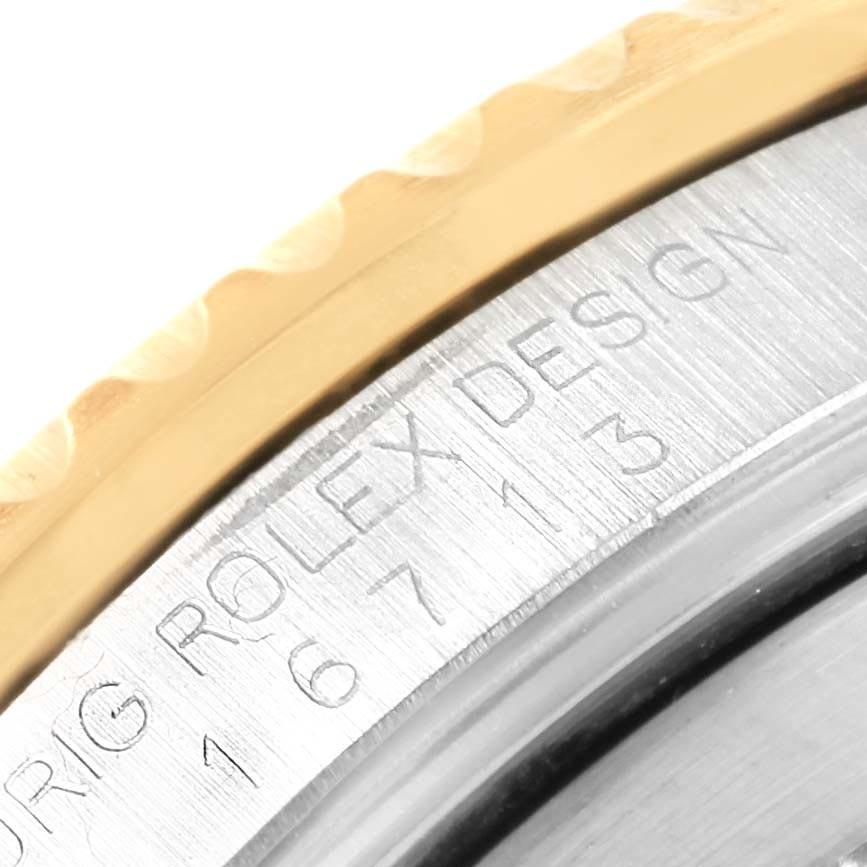Rolex GMT Master II Yellow Gold Steel Jubilee Bracelet Men's Watch 16713 For Sale 7
