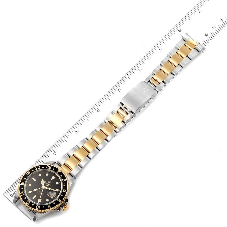 Rolex GMT Master II Yellow Gold Steel Oyster Bracelet Men's Watch 16713 For Sale 7