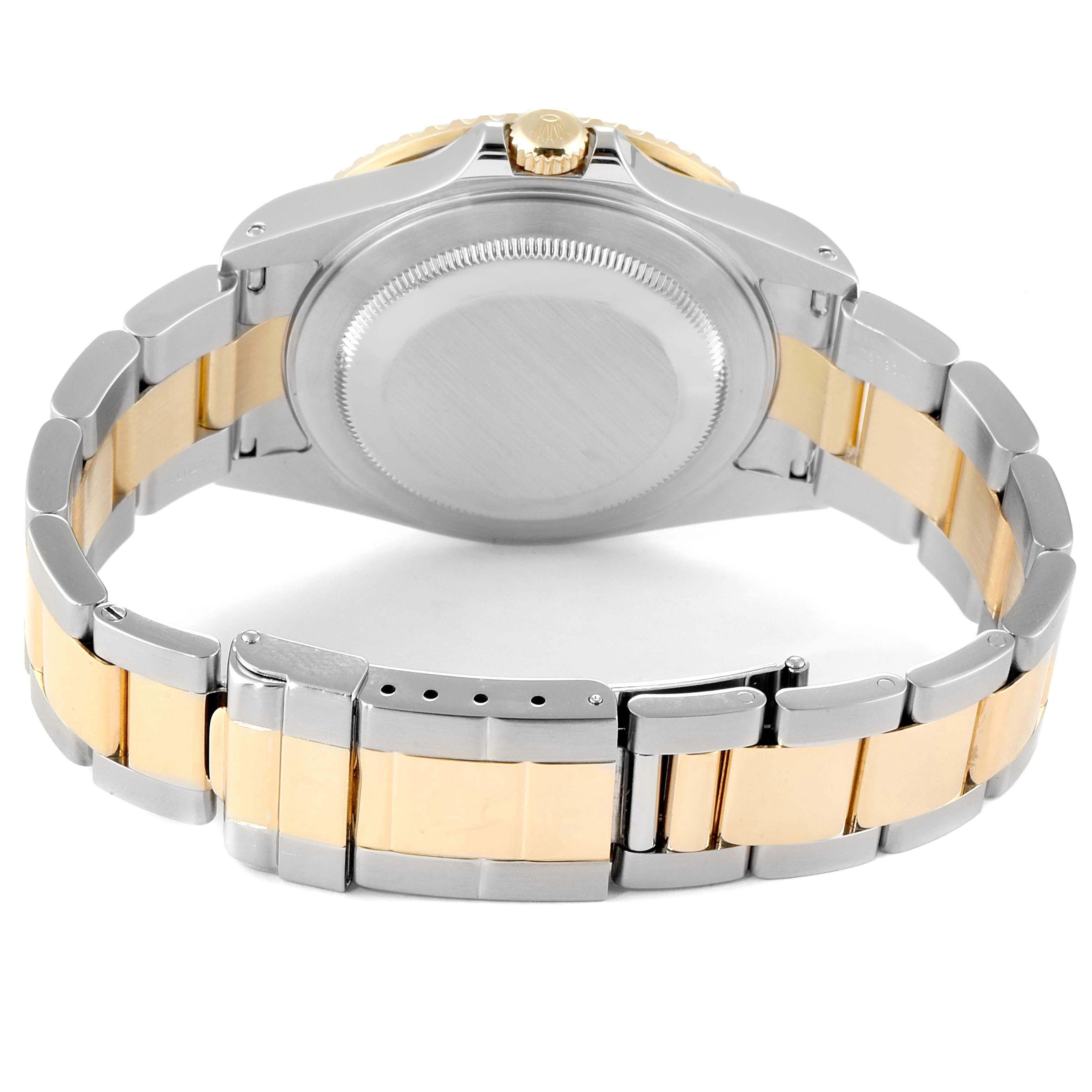 Rolex GMT Master II Yellow Gold Steel Oyster Bracelet Men's Watch 16713 6