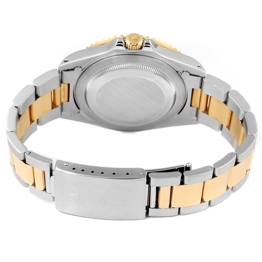 Rolex GMT Master II Yellow Gold Steel Oyster Bracelet Men's Watch 16713 For Sale 6