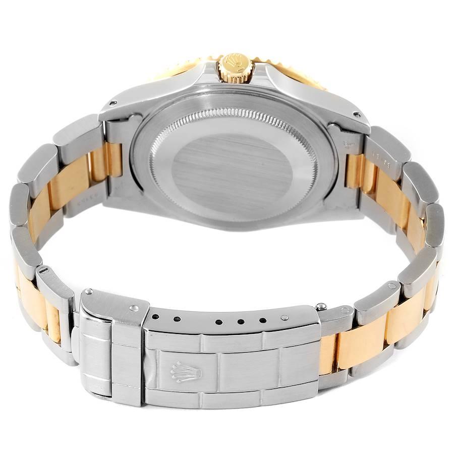 Rolex GMT Master II Yellow Gold Steel Oyster Bracelet Mens Watch 16713 2