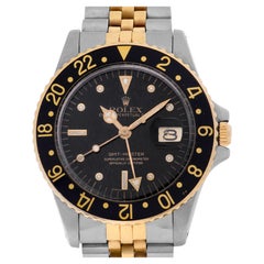 Rolex GMT-Master en acier inoxydable et or jaune 18k:: Ref 16753