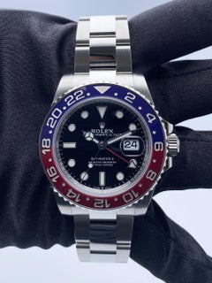 Rolex GMT-MASTER ll 126710BLRO "Pepsi" Bezel Mens Watch Box Papers