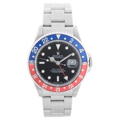 Rolex GMT-Master Reloj de acero inoxidable para hombre Bisel azul y rojo 16700