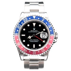Rolex GMT-Master Pepsi Schwarzes Zifferblatt 16700 w/Paper & Tag Stahl Automatikuhr 1997