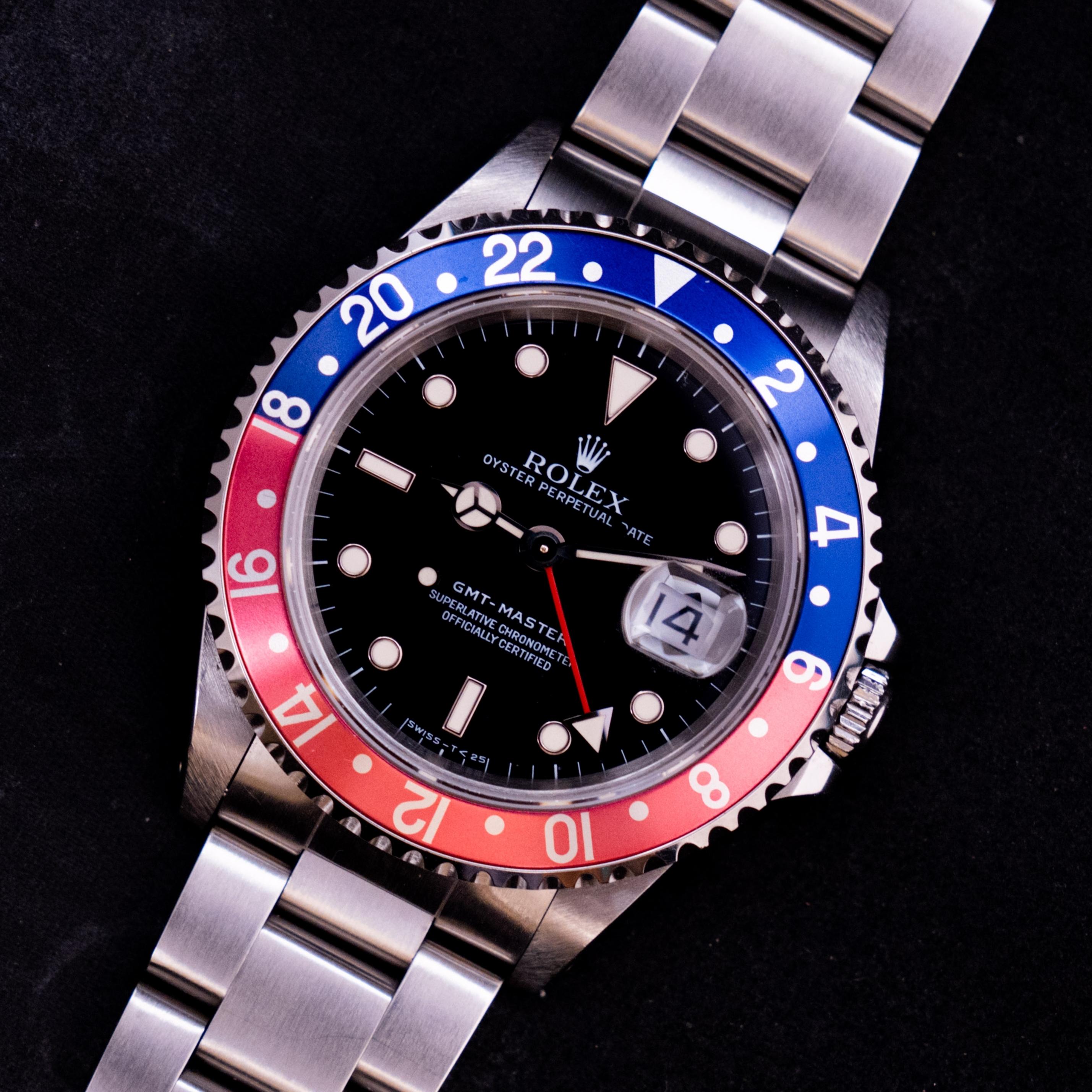 Brand: Rolex
Model: 16700
Year: 1996
Serial number: T6xxxxx
Reference: OT1971

Case: Show sign of wear w/ slight polish from previous ; inner case back stamped 16700

Dial: Excellent Condition Black Tritium Dial where the lumes have turned into