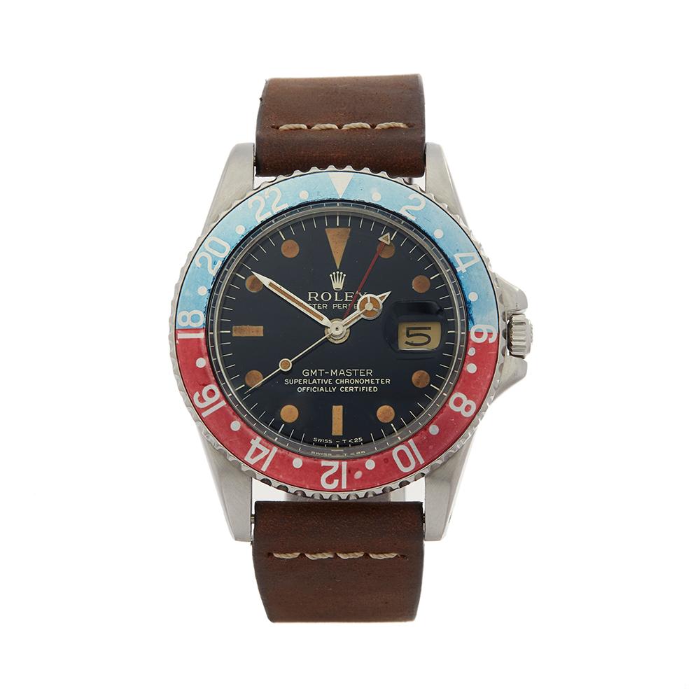 Rolex GMT-Master Pepsi Gilt Dial Stainless Steel 1675
