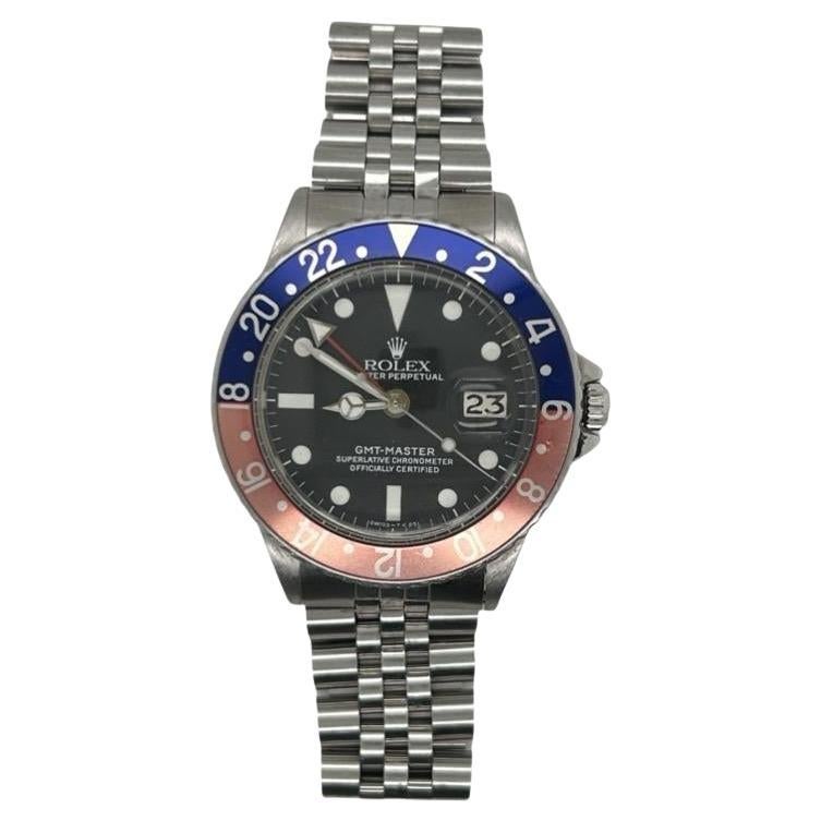Rolex GMT Master Pepsi Réf. 1675, 1966, avec boîte