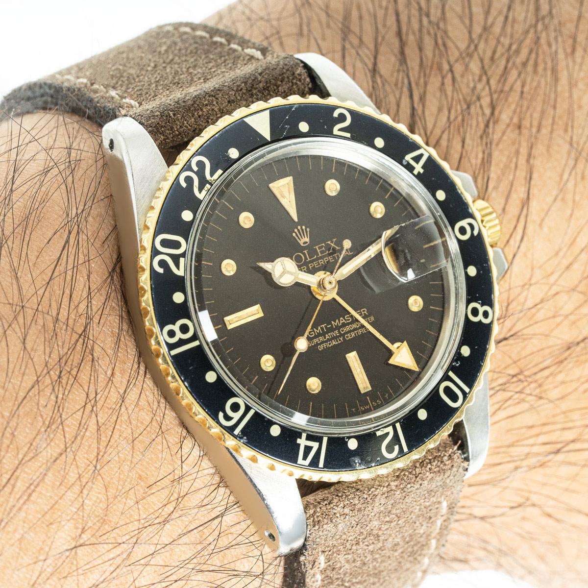 Rolex GMT-Master Rare Nipple Tropical Dial 1675 For Sale 5