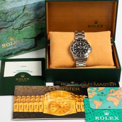 Montre-bracelet GMT Master Réf 16700 de Rolex, cadran Tritium Coeval. B&Ps', année 1997