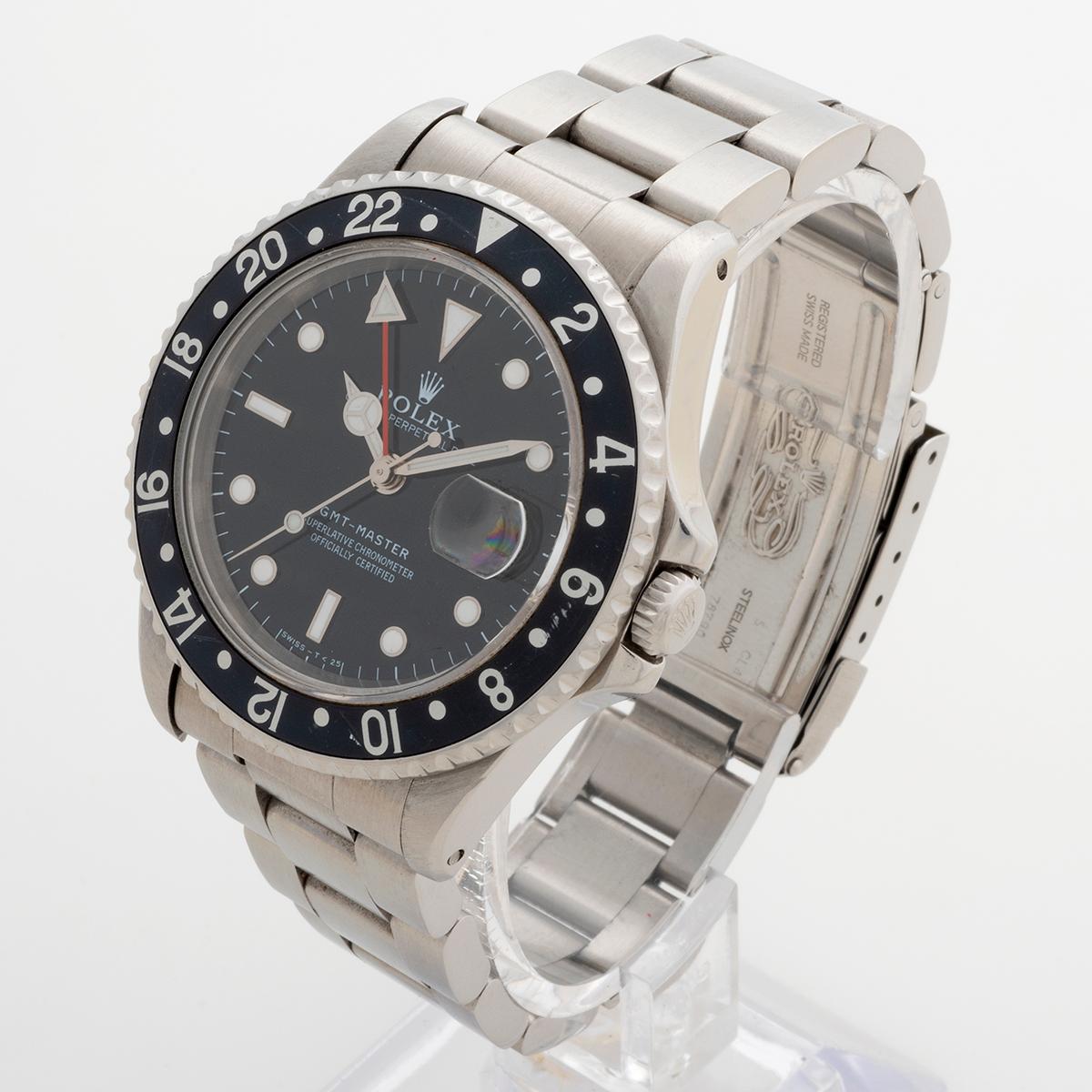 Montre-bracelet GMT Master Réf 16700 de Rolex, cadran Tritium Coeval. B&Ps', année 1997 Unisexe en vente