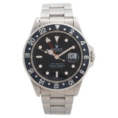 Vintage Rolex GMT Master Ref 16700 Wristwatch, Coeval Tritium Dial. B&Ps', Year 1997