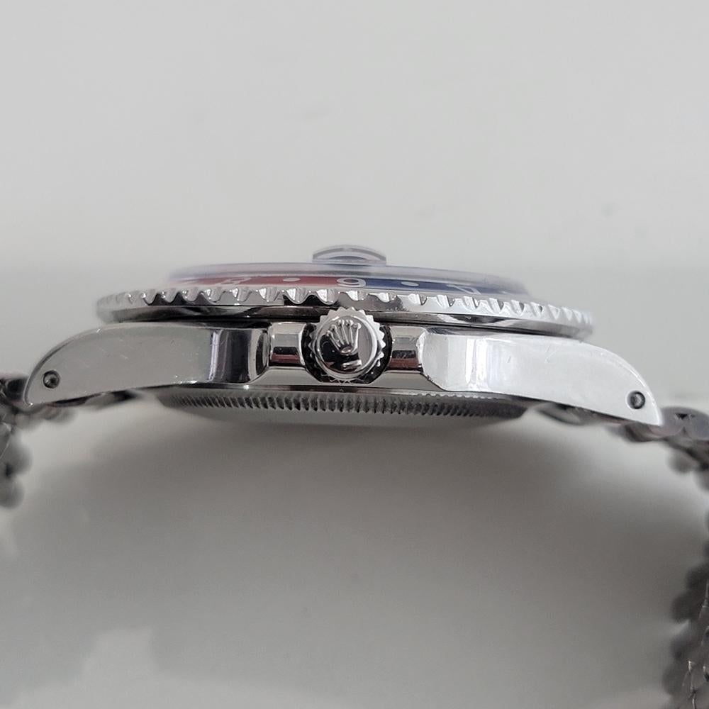 Rolex GMT Master Ref 1675 40mm Bisel Pepsi Mens 1970s Vintage Automático RA658 en venta 4