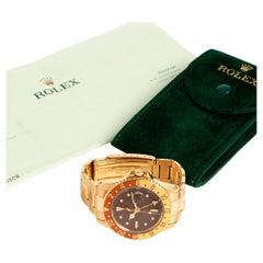 Rolex GMT Master reference 1675 / 8 18K Yellow Gold Wristwatch, 'Root Beer' 1972