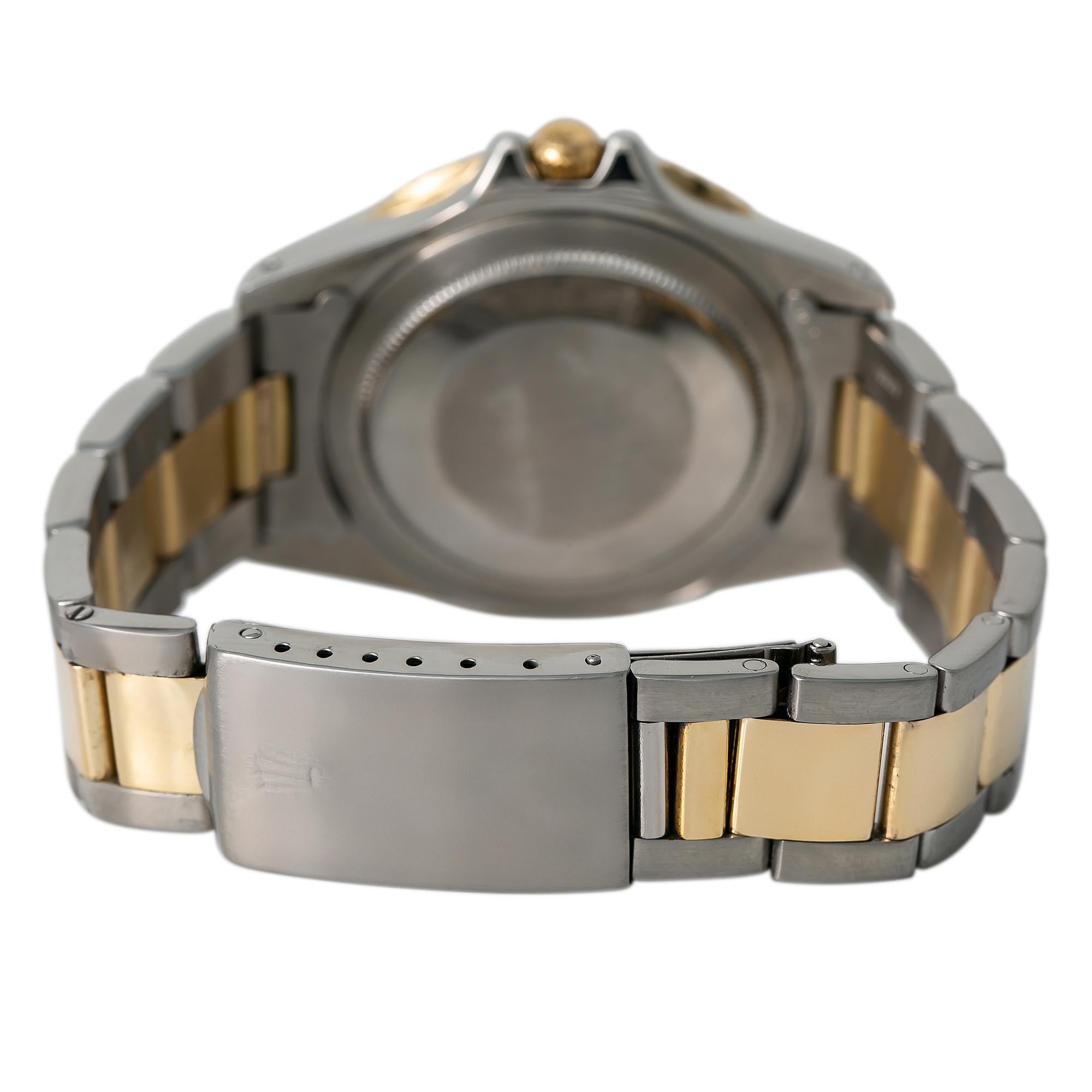 Contemporary Rolex GMT-Master Root Beer 1675 Automatic 18K TT Watch Matt Nipple Dial W/Papers For Sale