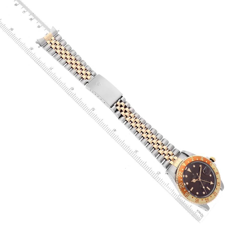 Rolex GMT Master Rootbeer Yellow Gold Steel Vintage Mens Watch 16753 3