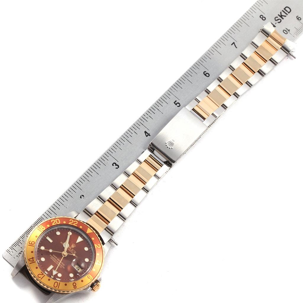 Rolex GMT Master Rootbeer Yellow Gold Steel Vintage Men’s Watch 16753 For Sale 7