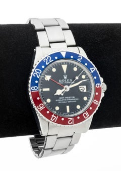 Rolex GMT Master Stainless Steel Blue Red Bezel, Ref 1675