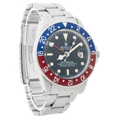 Rolex GMT Master Stainless Steel Blue Red Bezel, Ref 1675