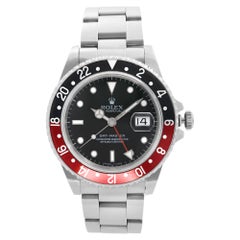 Vintage Rolex GMT-Master Stainless Steel Coke Black Dial Automatic Mens Watch 16700