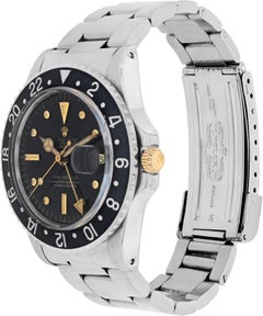 Rolex GMT-Master Steel Automatic Wristwatch w/ Dial and Gold Accents Ref 1675