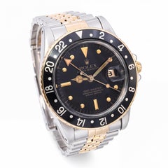 Montre Rolex GMT-Master bicolore en acier et or jaune 18 carats, bracelet Jubilee, réf. 16753