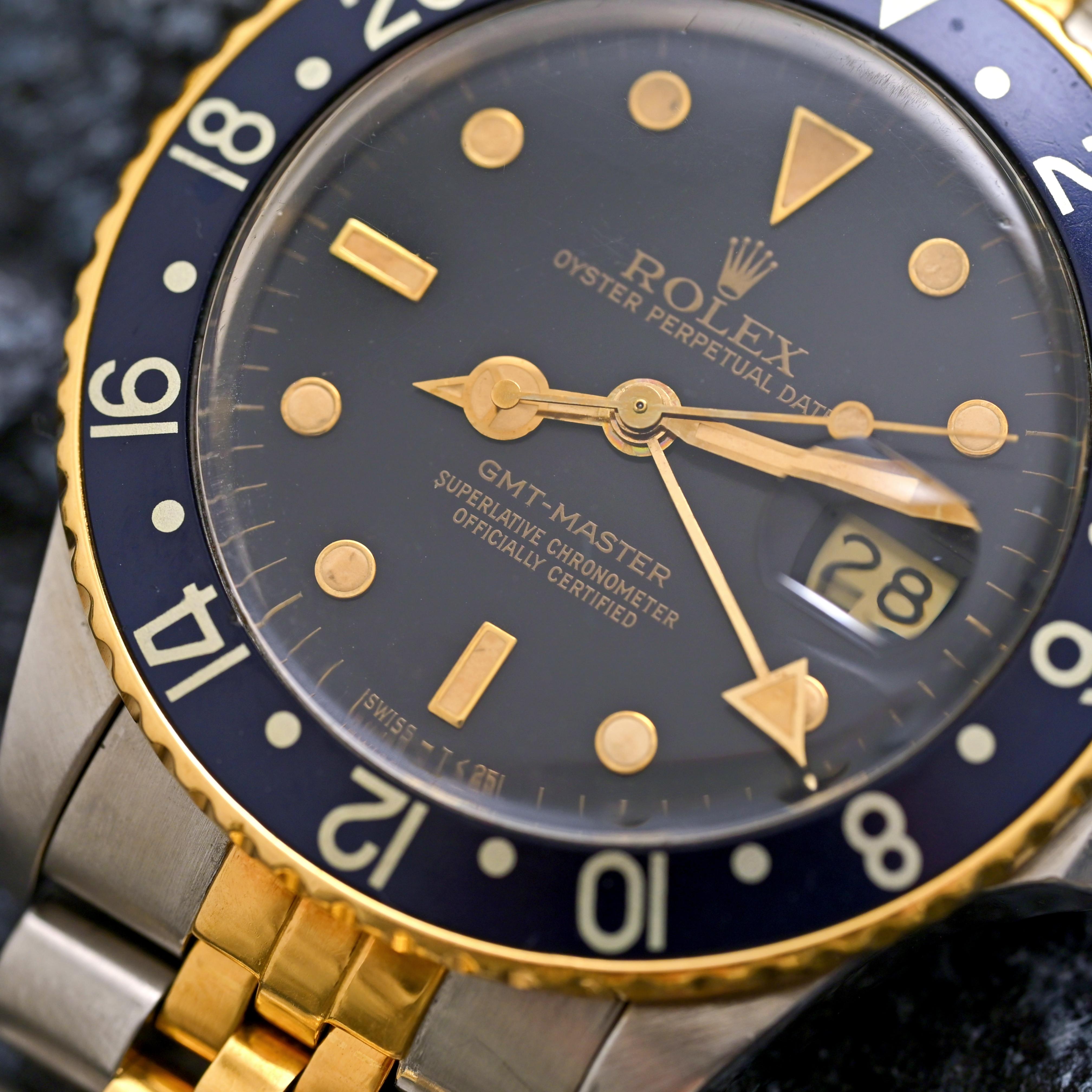 Brand: Rolex
Model: 16753
Year: 1984
Serial number: 87xxxxx

Reference: OT2303

Case: Show sign of wear with slight polish from previous w/inner case back stamped 16750

Dial: Excellent Condition black dial where the lume plots have turned into