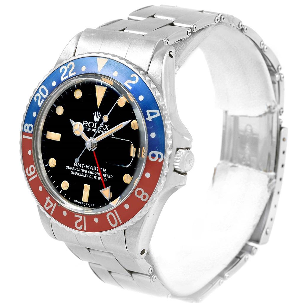 Rolex GMT Master Vintage Red and Blue Pepsi Bezel Men's Watch 1675 4