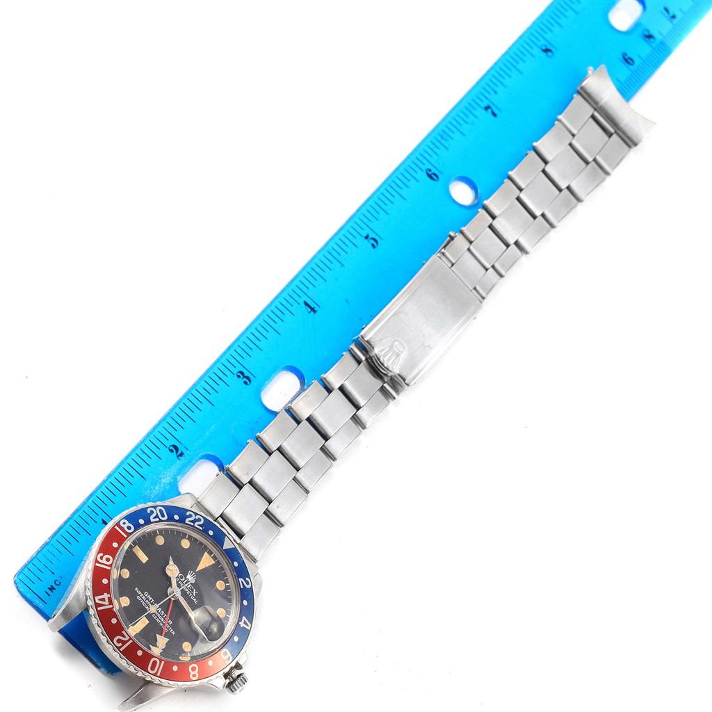 Rolex GMT Master Vintage Red and Blue Pepsi Bezel Men's Watch 1675 6