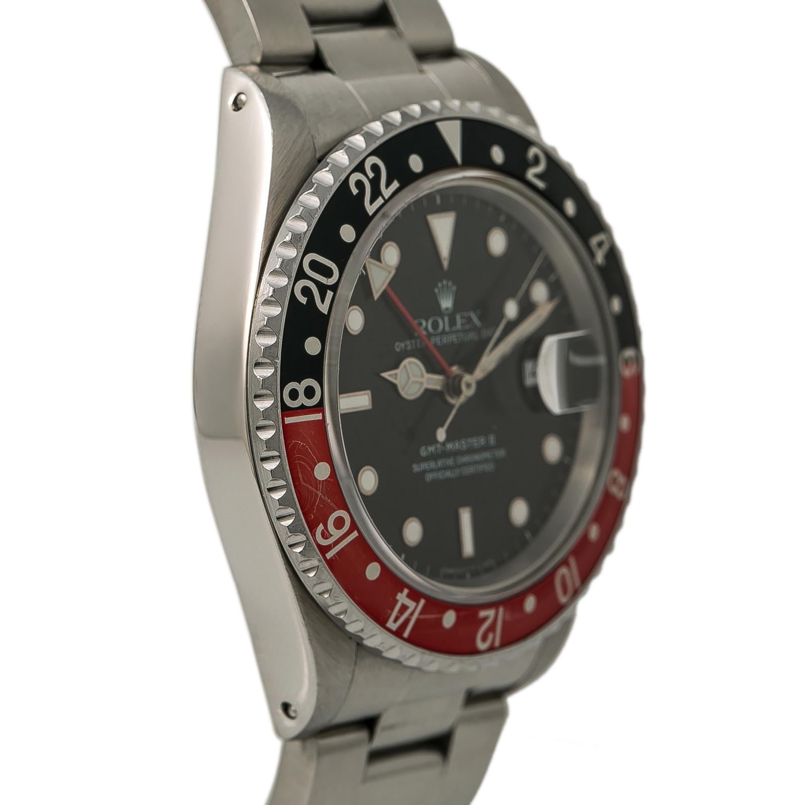 Rolex GMT Master 13800, Silver Dial Certified Authentic In Good Condition For Sale In Miami, FL