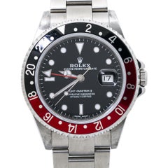 Rolex GMTMasterII 16710 Coke ZSerial Rectangular Dial 3186Movement Box&Card