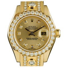 Bracelet Rolex Gold Diamond Datejust Pearlmaster Super Masterpiece Big Karat