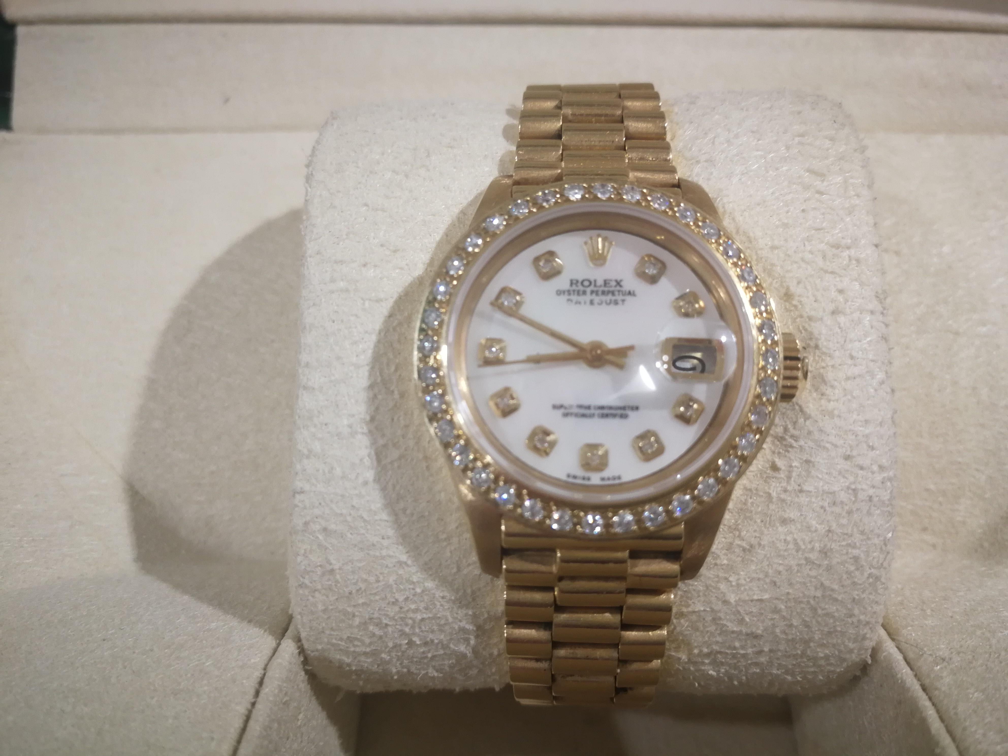 Rolex Gold Diamonds 26mm DateJust  8