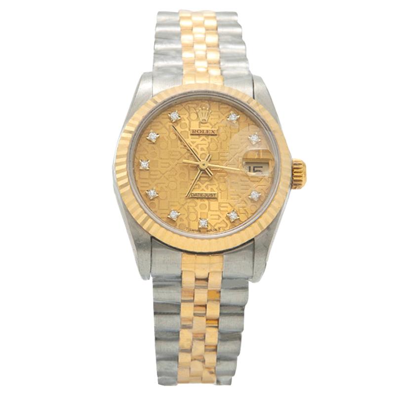 Rolex Gold Jubilee Dial 18K Yellow Gold Stainless Steel Women's Wristwatch 31 MM